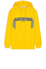 Lanvin Classic Oversized Curblace Hoodie in Sunflower, view 1, click to view large image.