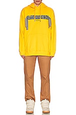 Lanvin Classic Oversized Curblace Hoodie in Sunflower, view 4, click to view large image.