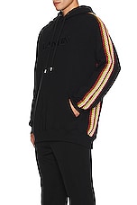 Lanvin Ide Curb Oversized Hoodie in Black, view 4, click to view large image.