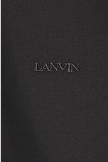 Lanvin Twisted Cocoon Overshirt Shacket in Steel, view 3, click to view large image.