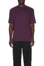 Lanvin Paris Classic T-shirt in Cassis, view 3, click to view large image.