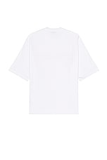 Lanvin Curblace Oversized T-shirt in Optic White, view 2, click to view large image.