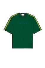 Lanvin Side Curb Oversized T-shirt in Bottle, view 1, click to view large image.