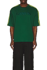 Lanvin Side Curb Oversized T-shirt in Bottle, view 4, click to view large image.