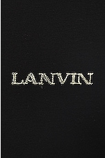 Lanvin Unisex Embroidered Regular T-shirt in Black, view 3, click to view large image.