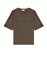 Lanvin Side Curb T-Shirt in Shadow, view 1, click to view large image.