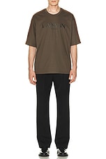 Lanvin Side Curb T-Shirt in Shadow, view 5, click to view large image.