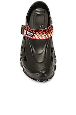Lanvin X Suicoke Slippers Curb Laces in Black, view 4, click to view large image.