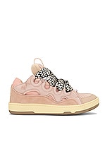 Lanvin Curb Sneaker in Pale Pink, view 1, click to view large image.