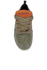 Lanvin Curb Sneaker Block Molded Eva in Taupe, view 4, click to view large image.