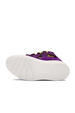 Lanvin Curb Sneaker in Purple & Yellow, view 6, click to view large image.