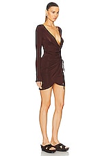Louisa Ballou Summer Solstice Dress in Brown, view 2, click to view large image.