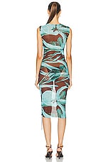 Louisa Ballou Heatwave Dress in Turquoise Flower, view 5, click to view large image.