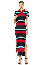 Louisa Ballou Polo Dress in Black, Red, & Blue, view 1, click to view large image.