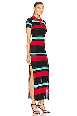Louisa Ballou Polo Dress in Black, Red, & Blue, view 2, click to view large image.