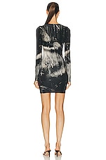 Louisa Ballou Helios Dress in Painted Black, view 3, click to view large image.