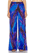 Louisa Ballou Wide Leg Trouser in Violet Flower, view 1, click to view large image.