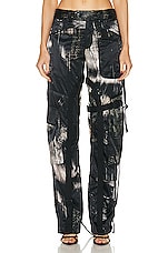 Louisa Ballou Cargo Pant in Painted Black, view 1, click to view large image.