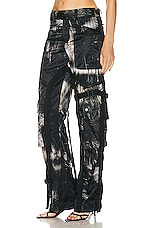 Louisa Ballou Cargo Pant in Painted Black, view 3, click to view large image.