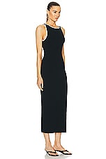 L'Academie by Marianna Vespera Midi Dress in Black, view 2, click to view large image.