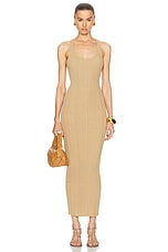 L'Academie by Marianna Elena Maxi Dress in Tan, view 1, click to view large image.