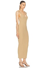 L'Academie by Marianna Elena Maxi Dress in Tan, view 2, click to view large image.