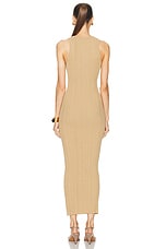 L'Academie by Marianna Elena Maxi Dress in Tan, view 3, click to view large image.