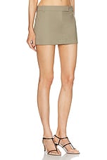 L'Academie by Marianna Thierry Skort in Olive, view 2, click to view large image.