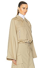 L'Academie by Marianna Noma Jacket in Light Khaki, view 3, click to view large image.