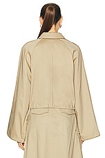 L'Academie by Marianna Noma Jacket in Light Khaki, view 4, click to view large image.
