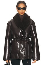L'Academie by Marianna Neriah Reversible Faux Leather Jacket in