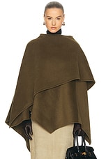 【お値下げしました】Mari coat&cape o.taly L'Academie By Marianna Kye Wool Cape in Olive | FWRD
