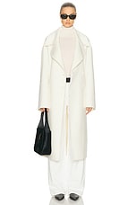SCYRAY logo coat / ivory scyray