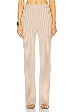 L'Academie by Marianna Sereph Rib Pants in Champagne, view 1, click to view large image.