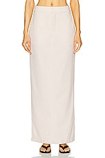L'Academie by Marianna Hendry Maxi Skirt in Beige, view 1, click to view large image.