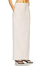 L'Academie by Marianna Hendry Maxi Skirt in Beige, view 2, click to view large image.