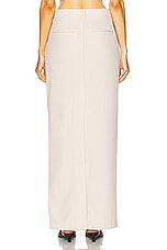 L'Academie by Marianna Hendry Maxi Skirt in Beige, view 3, click to view large image.
