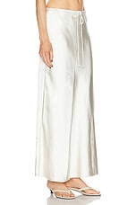 L'Academie by Marianna Etienne Midi Skirt in Ivory, view 2, click to view large image.