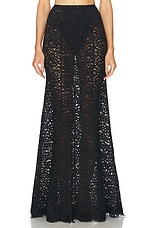 L'Academie by Marianna Zelie Maxi Skirt in Black, view 1, click to view large image.