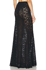 L'Academie by Marianna Zelie Maxi Skirt in Black, view 4, click to view large image.