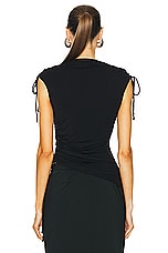 L'Academie by Marianna Greava Top in Black, view 4, click to view large image.