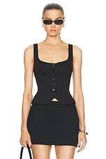 L'Academie by Marianna Evonne Top in Black, view 1, click to view large image.