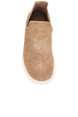 Lusso Cloud Nomad Hairy Suede Sandal in Chestnut & Shortbread, view 4, click to view large image.