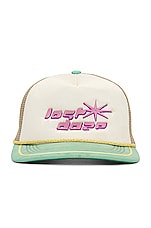 Lost Daze Nostalgia Trucker Hat in Jade, Cream, & Desert, view 1, click to view large image.