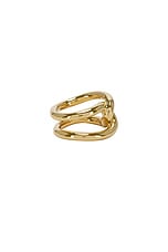 Lie Studio Agnes Ring in Gold, view 2, click to view large image.