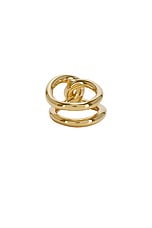 Lie Studio Agnes Ring in Gold, view 3, click to view large image.