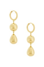 Lie Studio Cathrine Earrings in Gold, view 2, click to view large image.