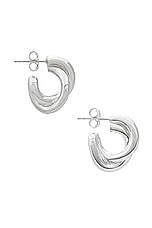 Lie Studio The Diana Earring in Sterling Silver, view 2, click to view large image.