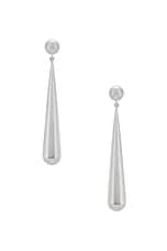 Lie Studio Louise Earrings in Silver, view 1, click to view large image.