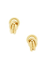 Lie Studio Vera Earrings in Gold, view 1, click to view large image.